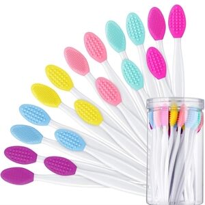 2 Pcs Silicone Exfoliating Lip Brush